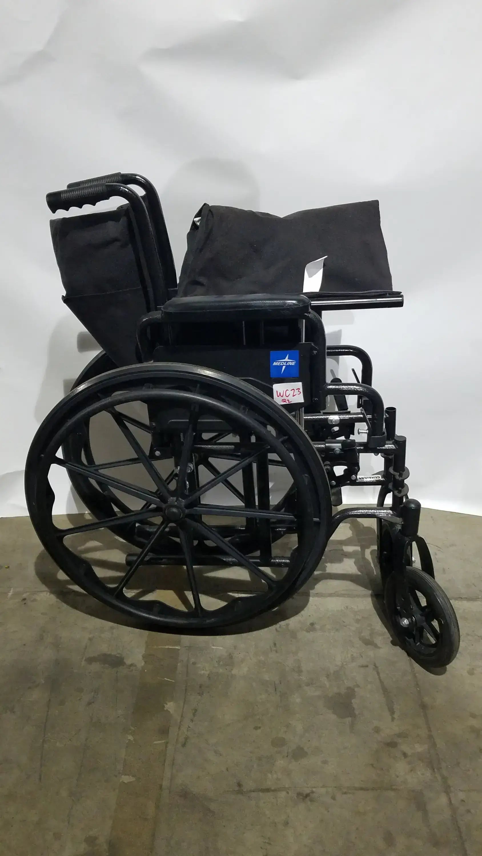 Reuse Medical Equipment Medline Guardian Standard Manual Wheelchair with Padded Arms and Durable Folding Frame Wheelchairs, second-hand product photo 21