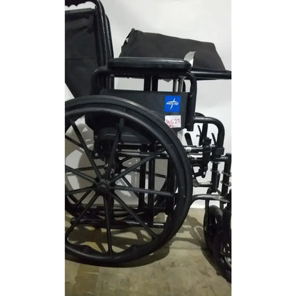 Reuse Medical Equipment Medline Guardian Standard Manual Wheelchair with Padded Arms and Durable Folding Frame Wheelchairs, second-hand product photo 18