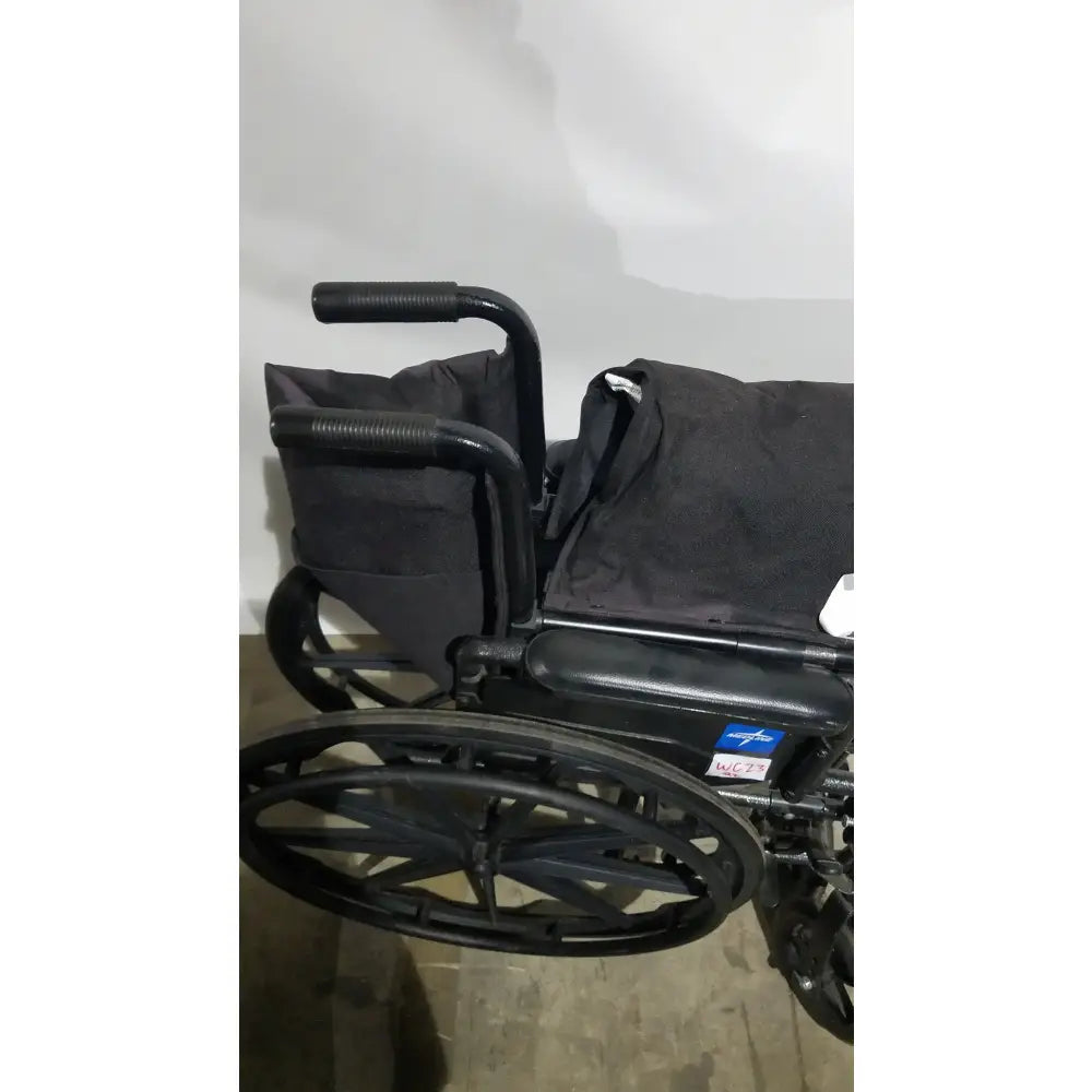 Reuse Medical Equipment Medline Guardian Standard Manual Wheelchair with Padded Arms and Durable Folding Frame Wheelchairs, second-hand product photo 14