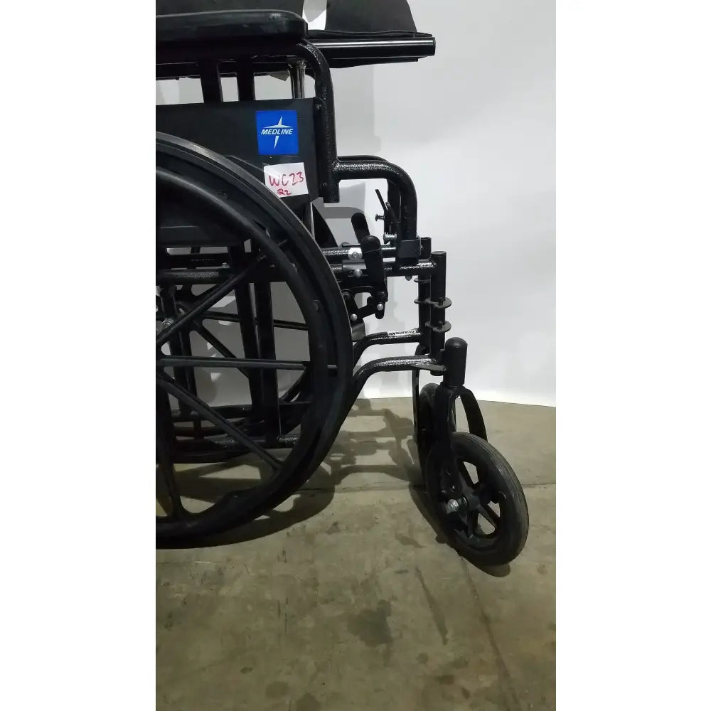Reuse Medical Equipment Medline Guardian Standard Manual Wheelchair with Padded Arms and Durable Folding Frame Wheelchairs, second-hand product photo 17