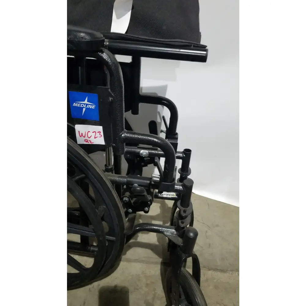 Reuse Medical Equipment Medline Guardian Standard Manual Wheelchair with Padded Arms and Durable Folding Frame Wheelchairs, second-hand product photo 16