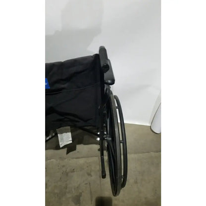 Reuse Medical Equipment Medline Guardian Standard Manual Wheelchair with Padded Arms and Durable Folding Frame Wheelchairs, second-hand product photo 3