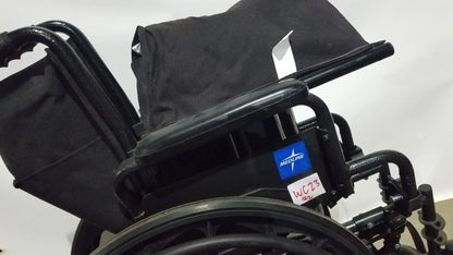 Reuse Medical Equipment Medline Guardian Standard Manual Wheelchair with Padded Arms and Durable Folding Frame Wheelchairs, second-hand product photo 15