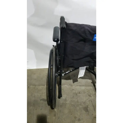 Reuse Medical Equipment Medline Guardian Standard Manual Wheelchair with Padded Arms and Durable Folding Frame Wheelchairs, second-hand product photo 4