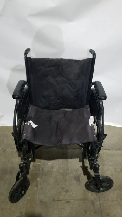 Reuse Medical Equipment Medline Guardian Standard Manual Wheelchair with Padded Arms and Durable Folding Frame Wheelchairs, second-hand product photo 9