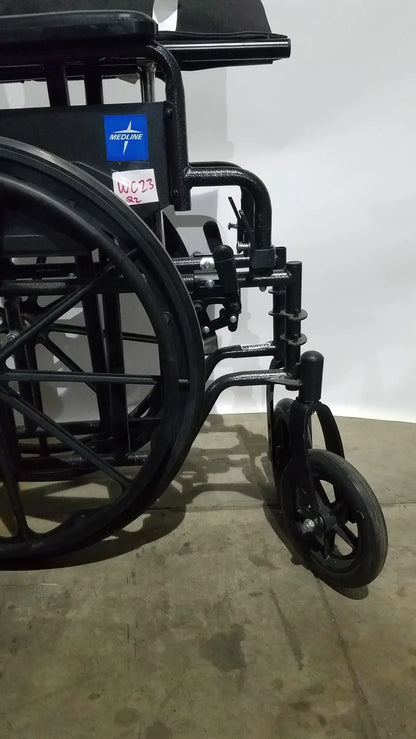 Reuse Medical Equipment Medline Guardian Standard Manual Wheelchair with Padded Arms and Durable Folding Frame Wheelchairs, second-hand product photo 17