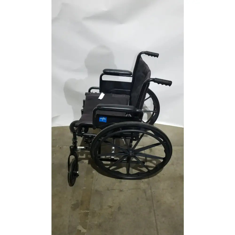 Reuse Medical Equipment Medline Guardian Standard Manual Wheelchair with Padded Arms and Durable Folding Frame Wheelchairs, second-hand product photo 6