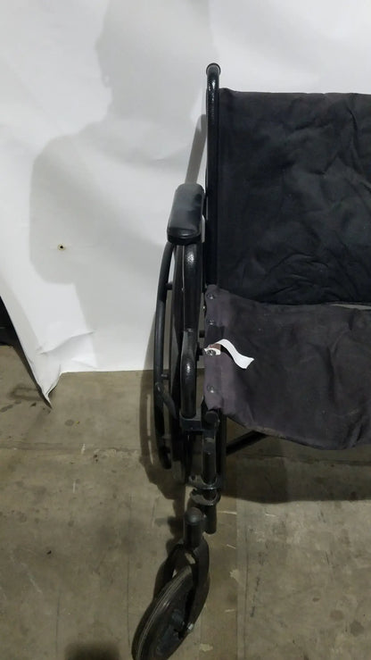 Reuse Medical Equipment Medline Guardian Standard Manual Wheelchair with Padded Arms and Durable Folding Frame Wheelchairs, second-hand product photo 12