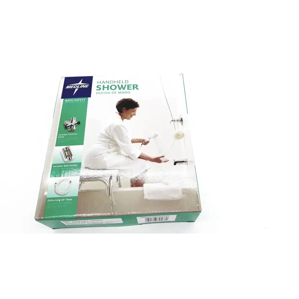 Reuse Medical Medline Handheld Shower Head with Extra-Long 84" Hose & Wall Holder NEW Shower Heads & Combos, new product photo 1