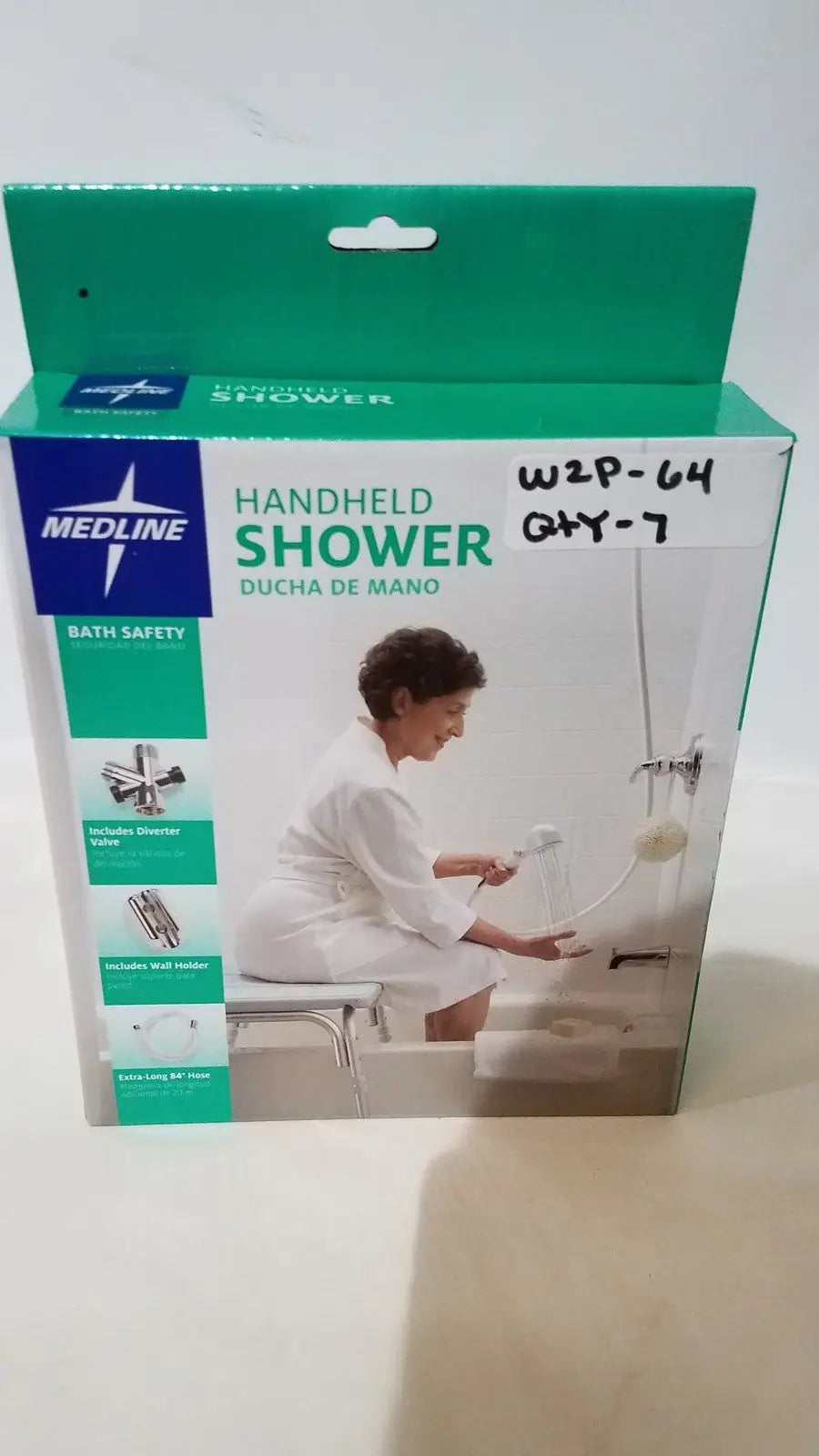 Reuse Medical Medline Handheld Shower Wand – Bathroom Accessibility Aid Centrifuge Tubes, second-hand product photo 1