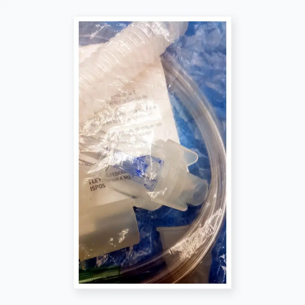 Medline HCS4483 Disposable Nebulizer Kit With Tee Tubing Mouthpiece & Reservoir