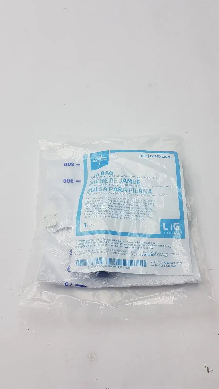 Medline Leg Bag Size Large, DYND12678 Urinary Leg Bag, new product photo 2