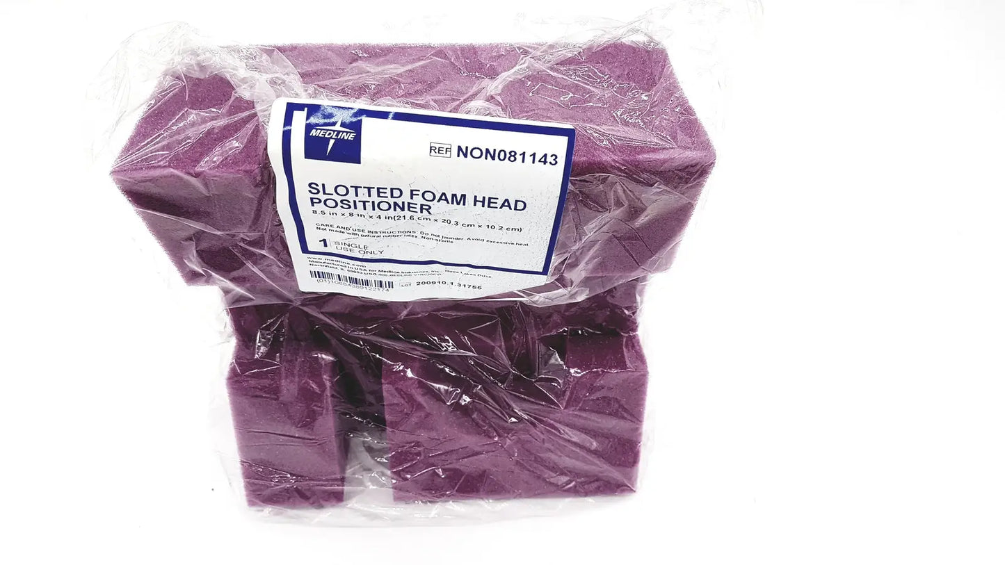 Reuse Medical Medline NON081143 Slotted Foam Head Positioner 8.5" x 8" x 4" Other Healthcare, Lab & Dental, second-hand product photo 1