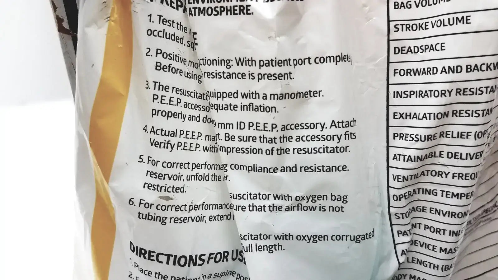 Medline Pediatric Resuscitation Bag CPRM2216 - Lot of 5 Pediatric Manual Resuscitator, second-hand product photo 9