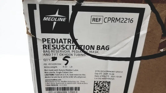 Medline Pediatric Resuscitation Bag CPRM2216 - Lot of 5 Pediatric Manual Resuscitator, second-hand product photo 2