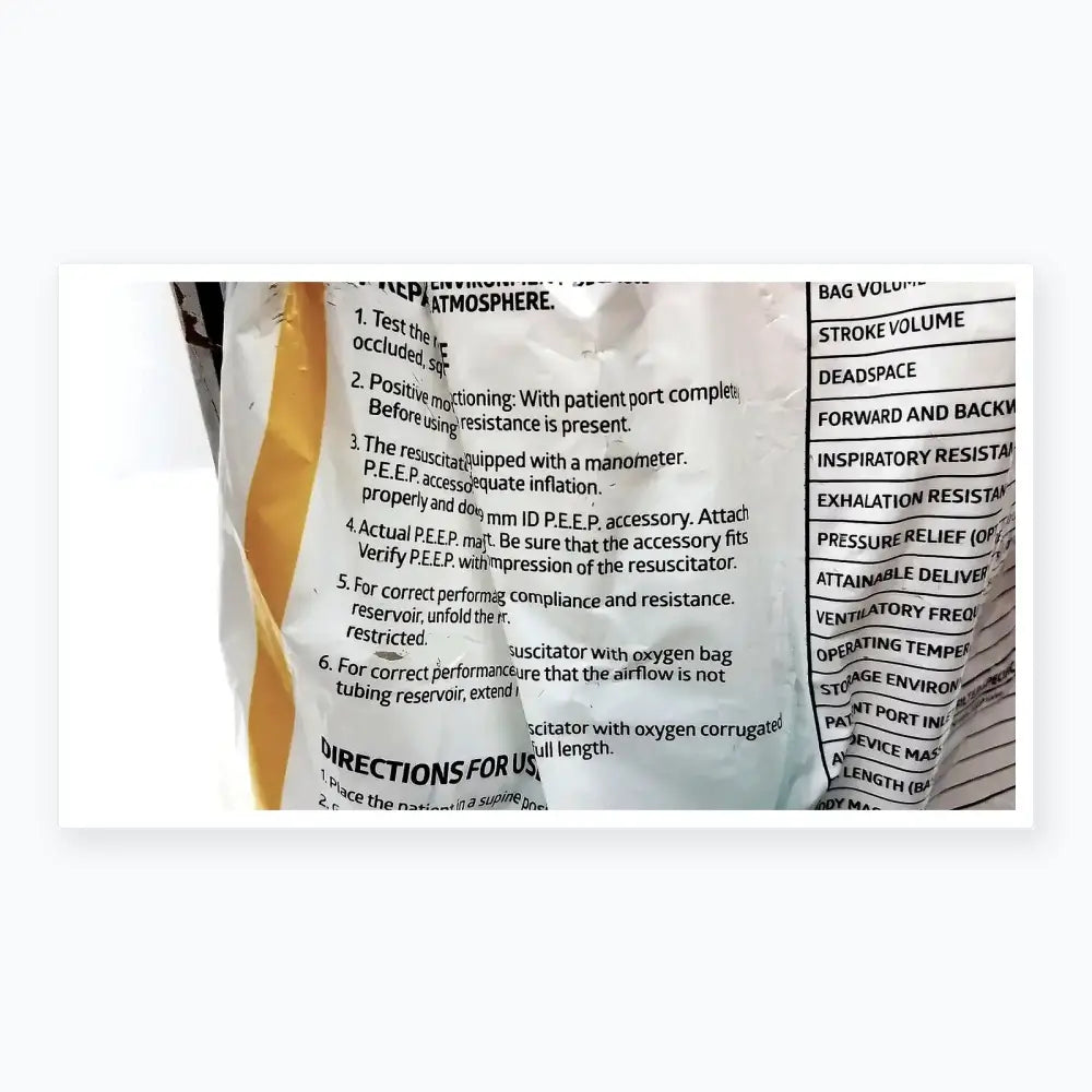 Medline Pediatric Resuscitation Bag CPRM2216 - Lot of 5 Pediatric Manual Resuscitator, second-hand product photo 9