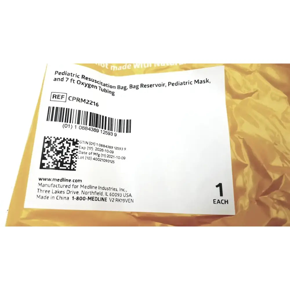 Medline Pediatric Resuscitation Bag CPRM2216 - Lot of 5 Pediatric Manual Resuscitator, second-hand product photo 5