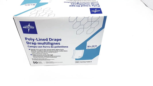Reuse Medical Medline Poly-Lined Drape Drap Multilignes NON21003 18 x 26in Other Healthcare, Lab & Dental, second-hand product photo 1