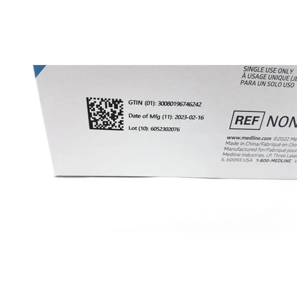 White poly-lined paper drape drap multilignes non21003 packaging with black text and qr code 18 x 26 in size