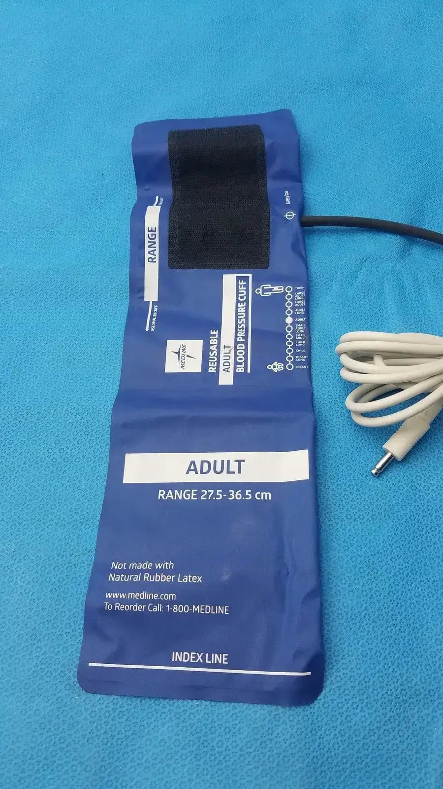 Medline Reusable Adult Blood Pressure Cuff Range 27.5 - 36.5 cm Blood Pressure Cuff, second-hand product photo 6