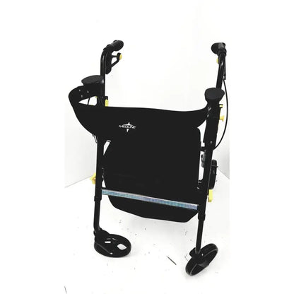 Reuse Medical Medline Rolling Walker MDS8684GBLKM With Hand Brakes and Cable Light 300lb Max Walkers & Canes, second-hand product photo 1