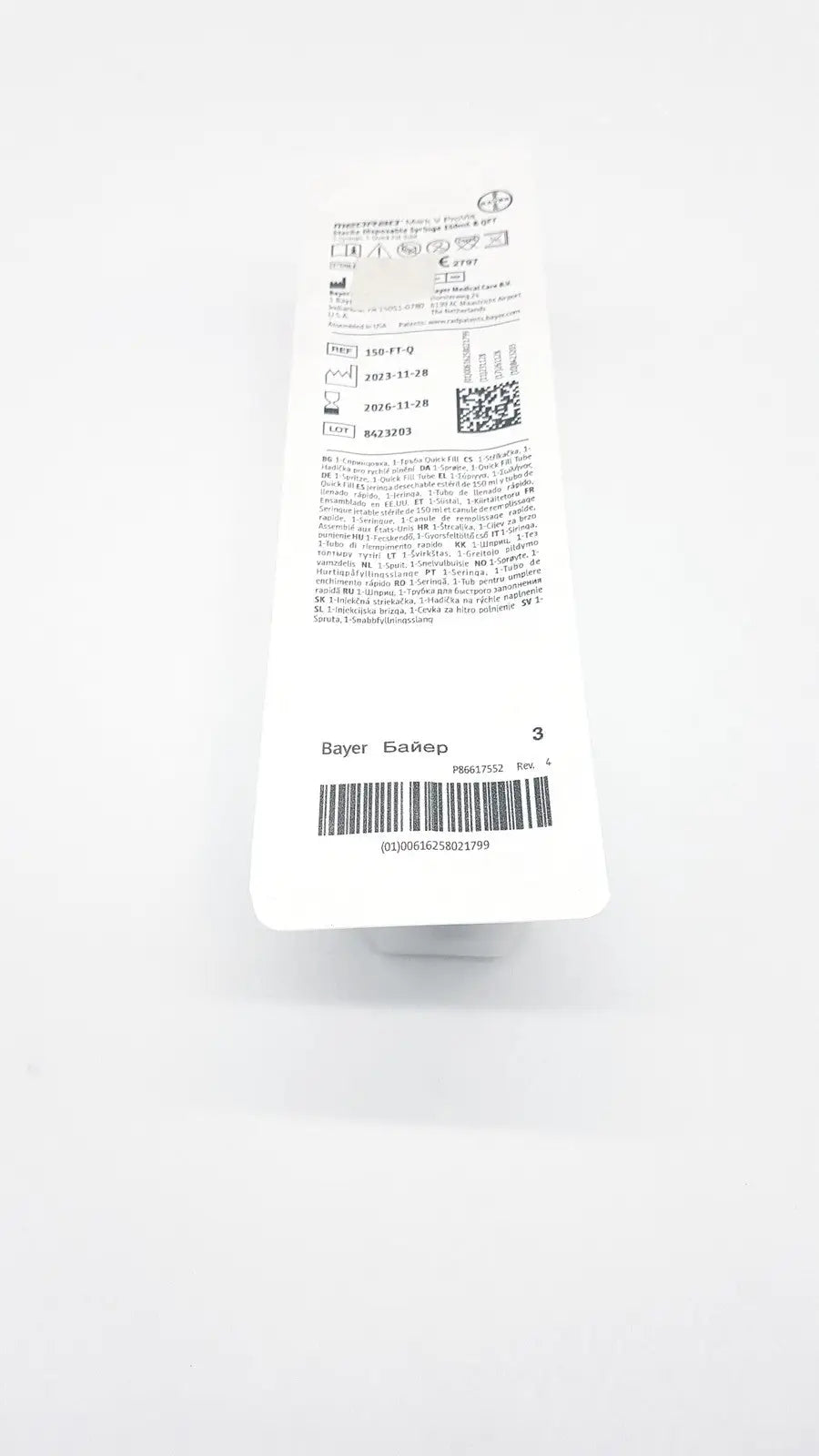 Medrad Mark V ProVis Sterille Disposable Syringe 150mL & QFT 150-FT-Q Exp. 2026 Disposable Syringe, new product photo 21