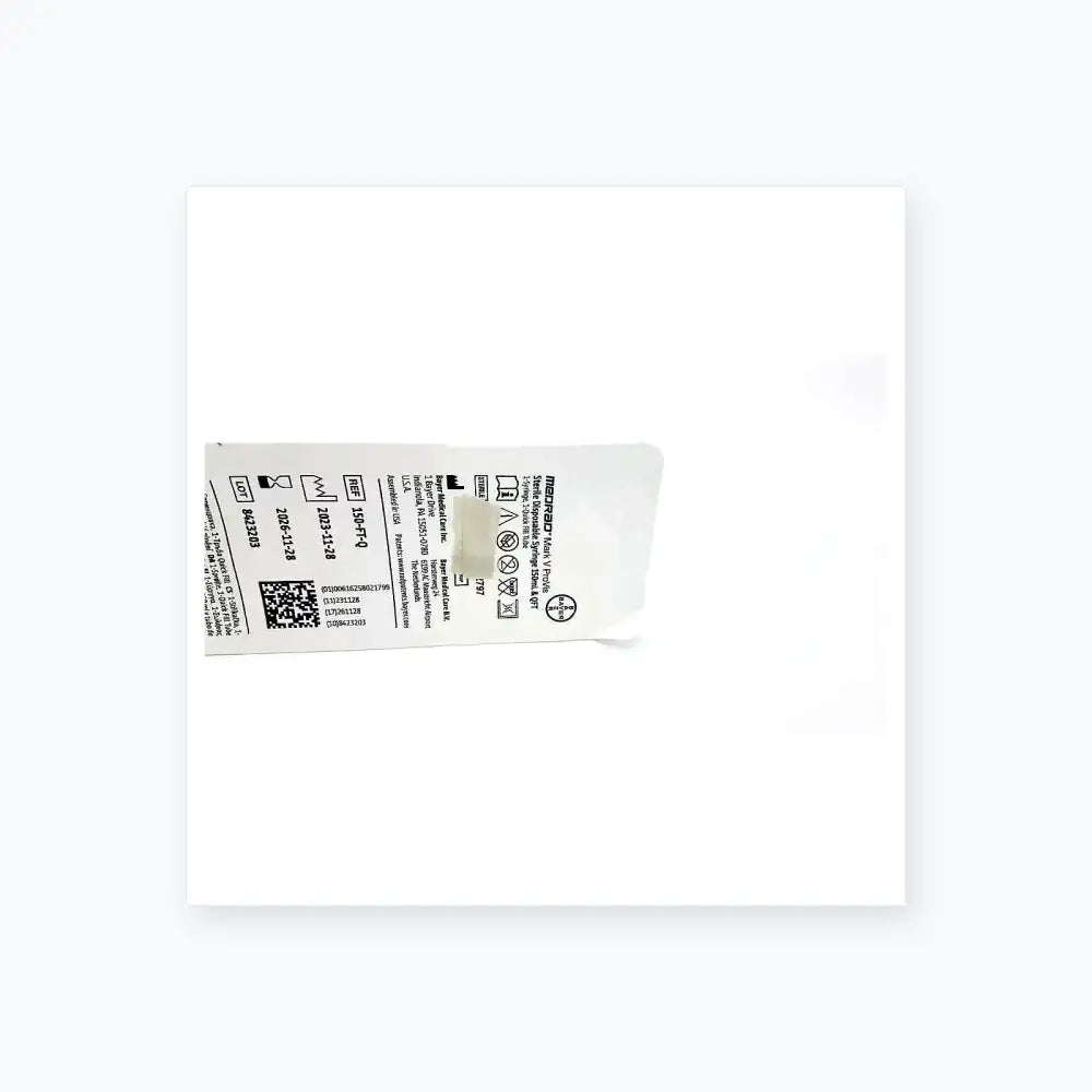 Medrad Mark V ProVis Sterille Disposable Syringe 150mL & QFT 150-FT-Q Exp. 2026 Disposable Syringe, second-hand product photo 7