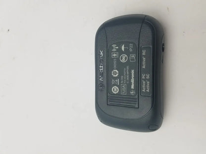 Black medtronic activa rc wireless insulin pump with matte finish and rounded edges for dbs patient programmer reuse medical use