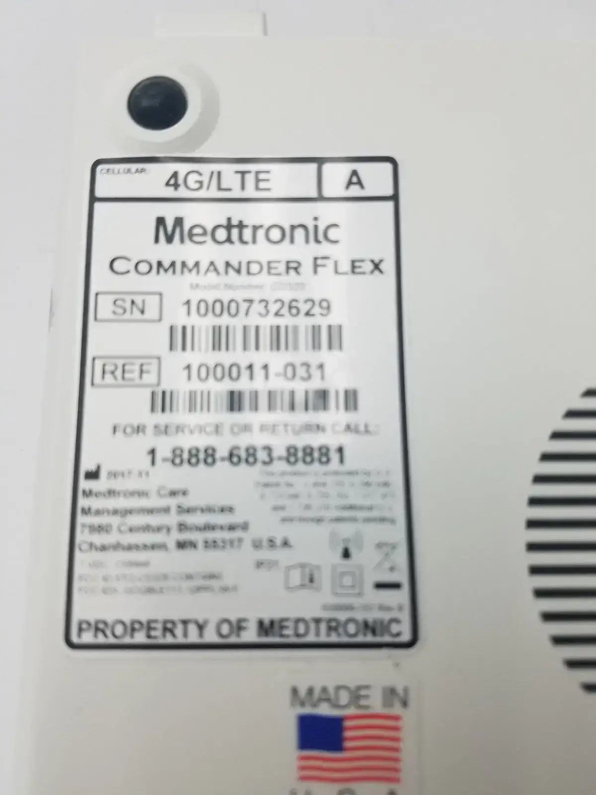 Medtronic Blood Pressure Monitor System Version-002a REF-100011-031 Blood Pressure Monitor Component, second-hand product photo 4