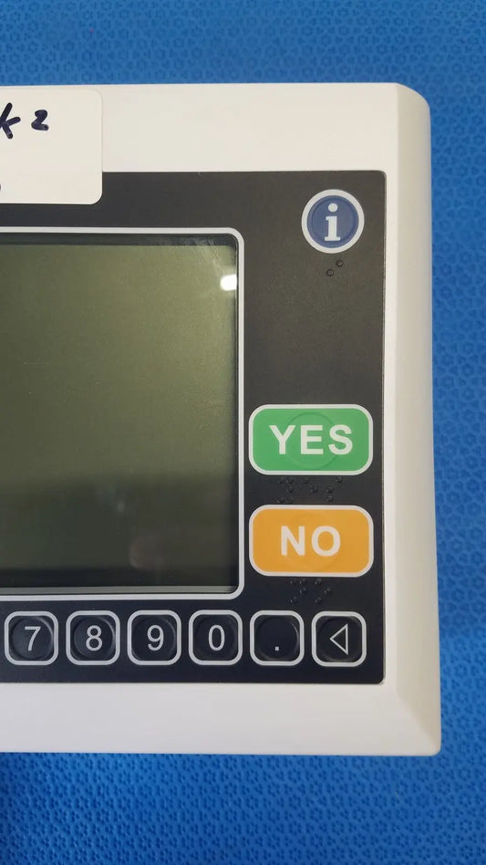 White medical infusion pump with black control panel and yes no buttons for medtronic commander flex patient monitor