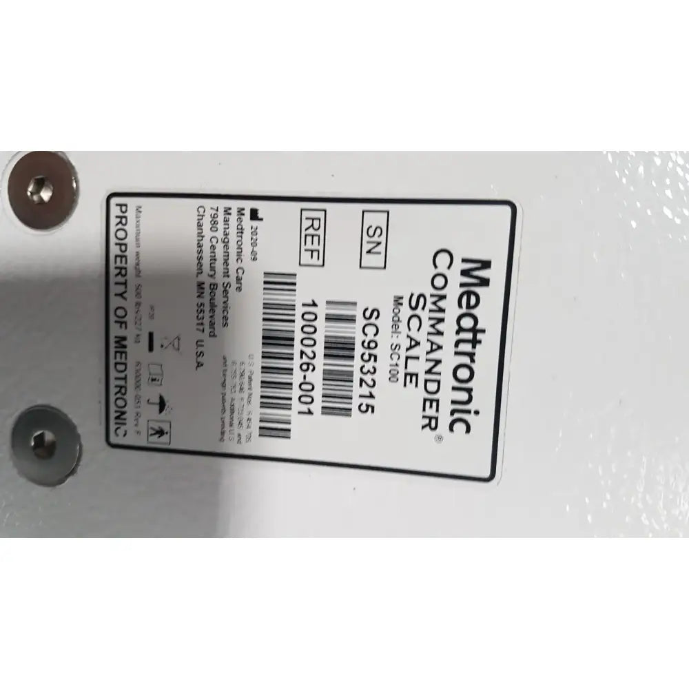 Medtronic Commander Scale SC100 100026-001 Medical Scale, as-is (for parts) product photo 9