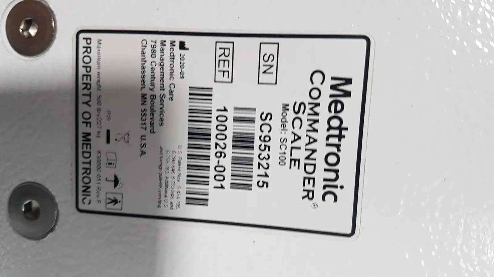 Medtronic Commander Scale SC100 100026-001 Medical Scale, as-is (for parts) product photo 9