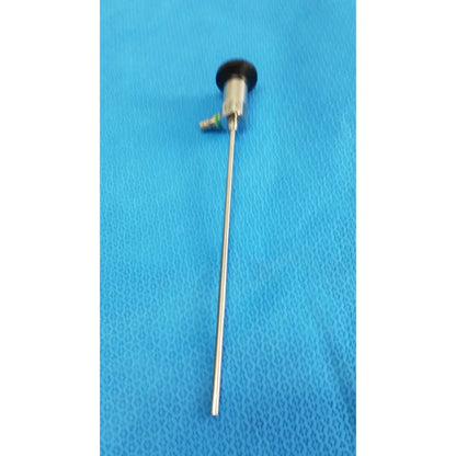 Silver medtronic sharpsite autoclavable 134°c endoscope with black handle and metallic shaft for surgical use
