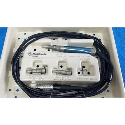 Medtronic XOMED VISAO High-Speed Otologic ENT Drill System Kit 33-34800 w/ Guard ENT Drill System, second-hand product photo 1