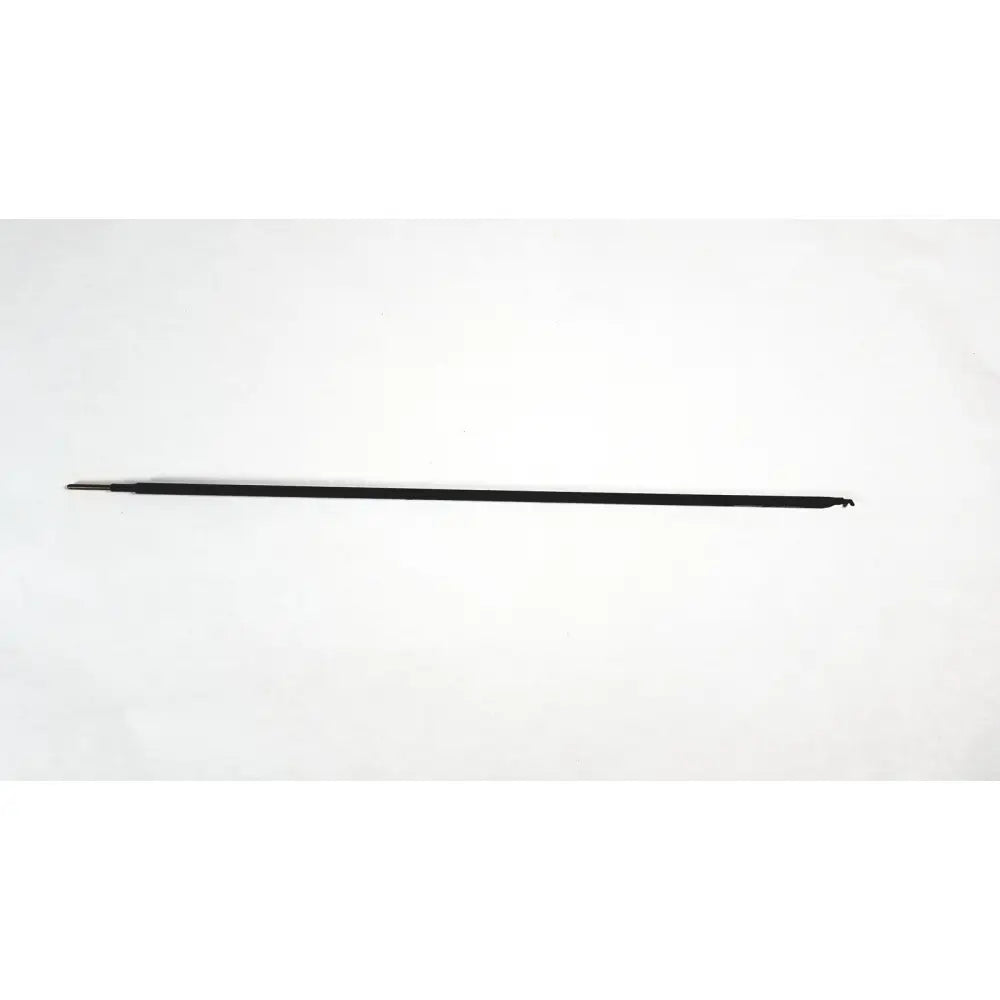 Black megadyne e-z clean l-hook laparoscopic electrosurgical instrument with sleek elongated handle and sharp curved tip