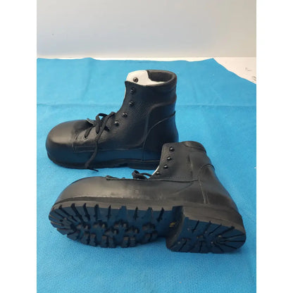 Mens Custom Extra Wide Orthopedic Extra Depth Boots Black Leather - Orthopedic support boots