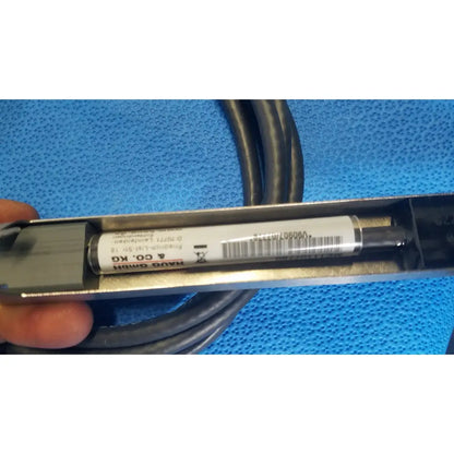 Silver metal linear encoder with white label and barcode in metallic casing for mettler toledo haug static eliminator bar system