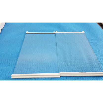 Clear glass window panels with white plastic frames for mettler toledo xp205 conducting glass draft shield