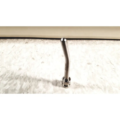 A sleek metallic mhi instruments minilap uterine manipulator socket wrench with a curved handle and polished chrome finish