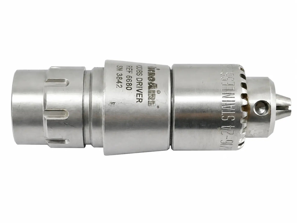 Stainless steel jacobs driver chuck 1/6-24 with engraved brand and model for microaire 6680 driver chuck module