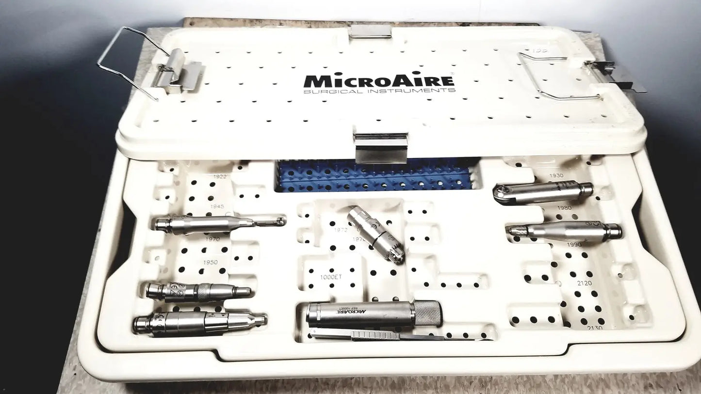 Reuse Medical MicroAire Surgical Instruments (Driver, Motor, Sag Saw) With Case Surgical & Orthopedic Instruments, second-hand product photo 1