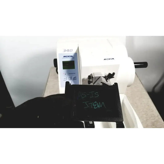 Microm HM 340E Electronic Rotary Microtome 41910, 904000 Microtome, as-is (for parts) product photo 2