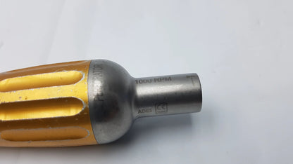 Gold and stainless steel midas rex legend 1000 rpm perforator driver with textured grip model a603 in metal finish