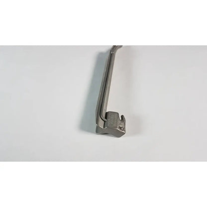 Silver mil 3 standard laryngoscope blade medical surgical intubation equipment with curved handle and rigid metallic blade