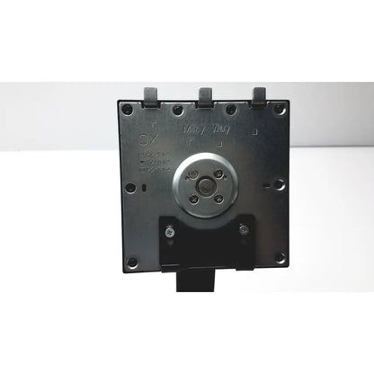 Black rectangular milky way cx p24h g4 monitor stand with silver circular center and mounting hardware no base