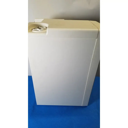 White plastic washing machine with circular control panel for millipore elix essential 5 uv water purification system