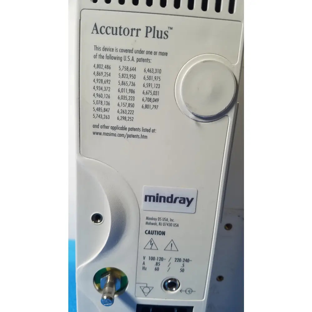 Mindray Datascope Accutorr Plus Vital Signs Monitor 0998-00-0444-93A - Vital Signs Monitor