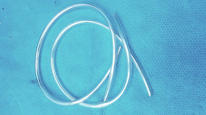 Clear flexible tubing with smooth transparent surface and reflective edges from the mityvac mv8500 elite automotive kit