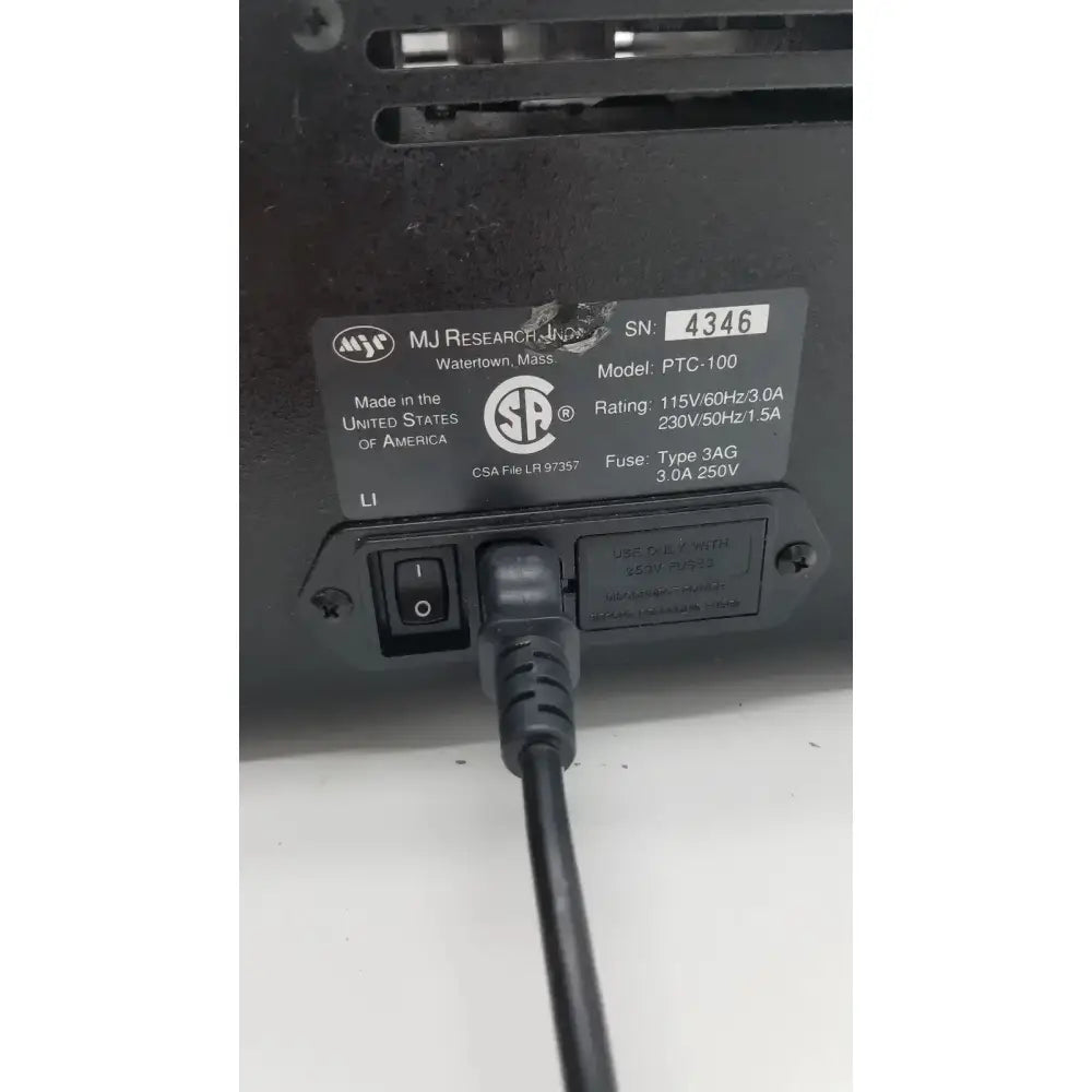 MJ Research PTC-100 Programmable Thermal Controller Programmable Thermal Controller, second-hand product photo 4