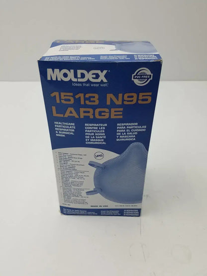 Moldex 1513 N95 Particulate Surgical Masks Large, 20 Per Box N95 Particulate Surgical Mask, new product photo 1
